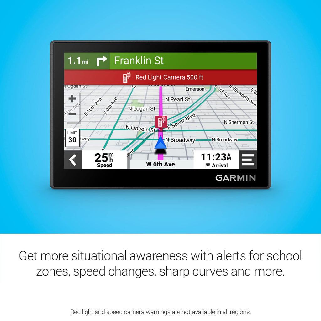 Garmin Drive™ 53 GPS Navigator | High-Resolution Touchscreen, Simple On-Screen Menus and Easy-to-See Maps, Driver Alerts