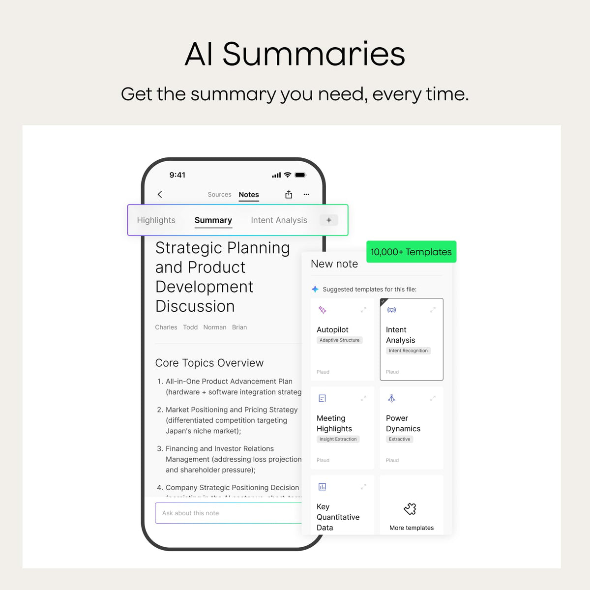 Plaud Note Pro AI Voice Recorder Transcribe & Summarize for Meetings Calls | AI Note Taker for Professionals & Teams, Productivity, 112 Languages, Ultra-Slim, InstantView Display, Case Included, Black