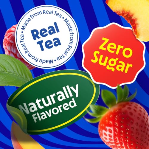 Snapple Zero Sugar Peach Tea, 16 fl oz recycled plastic bottle (Pack of 12)