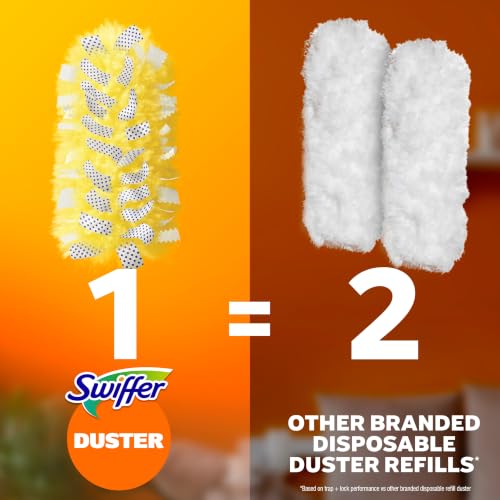 Swiffer Dusters Heavy Duty Multi-Surface Duster Refills for Cleaning, Unscented, 11 Count