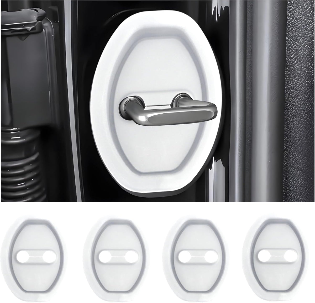 Eptchn Universal Silicone Car Door Covers Protector (4 PACK)
