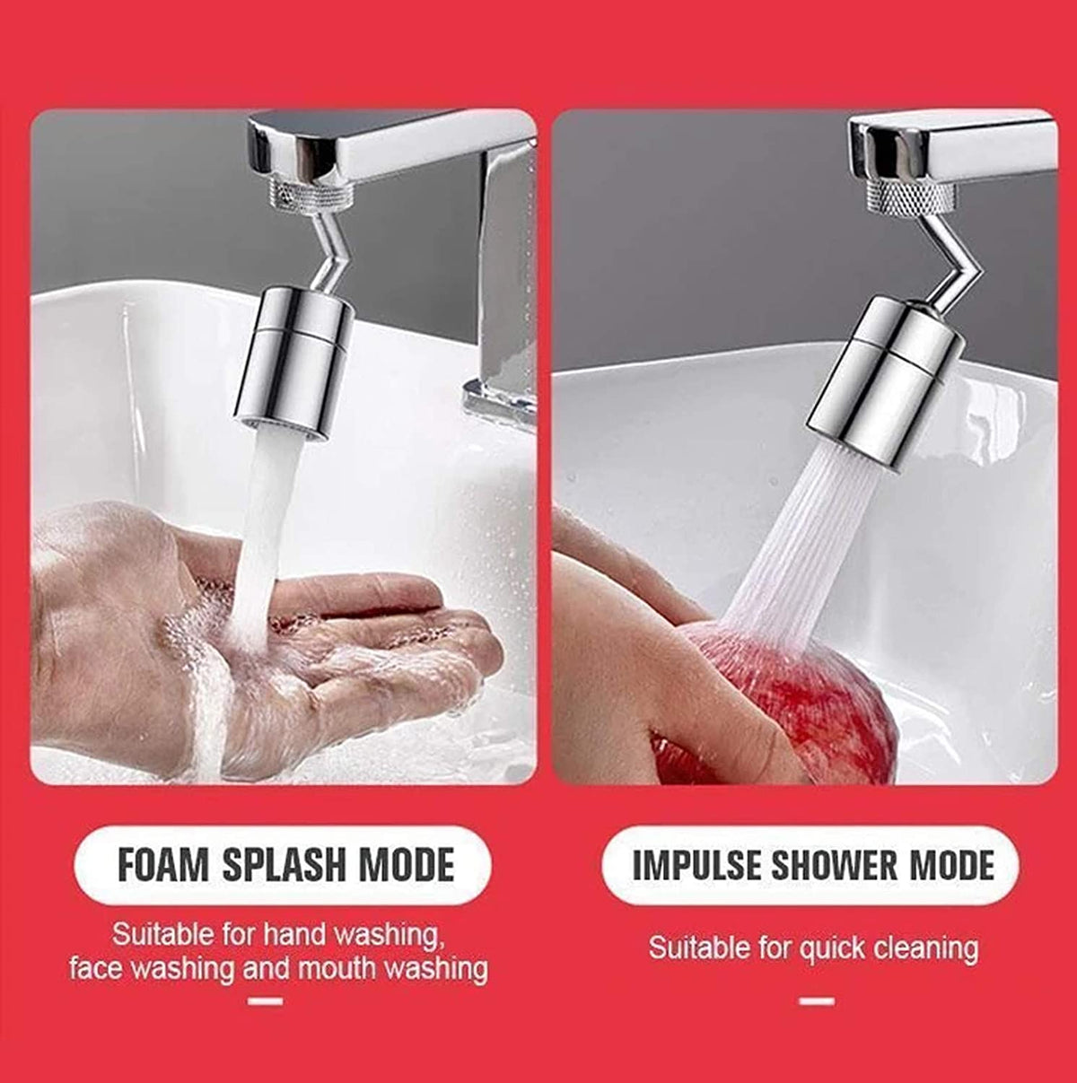 720° Universal Faucet Aerator Filter