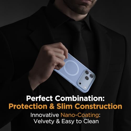 Miracase Magnetic for iPhone 18 Pro Case 6.3",Translucent Matte, Glacier | Compatible with MagSafe, Military-Grade Protection, Anti-Fingerprint, Rugged Shockproof Protective, Slim Thin Phone Case