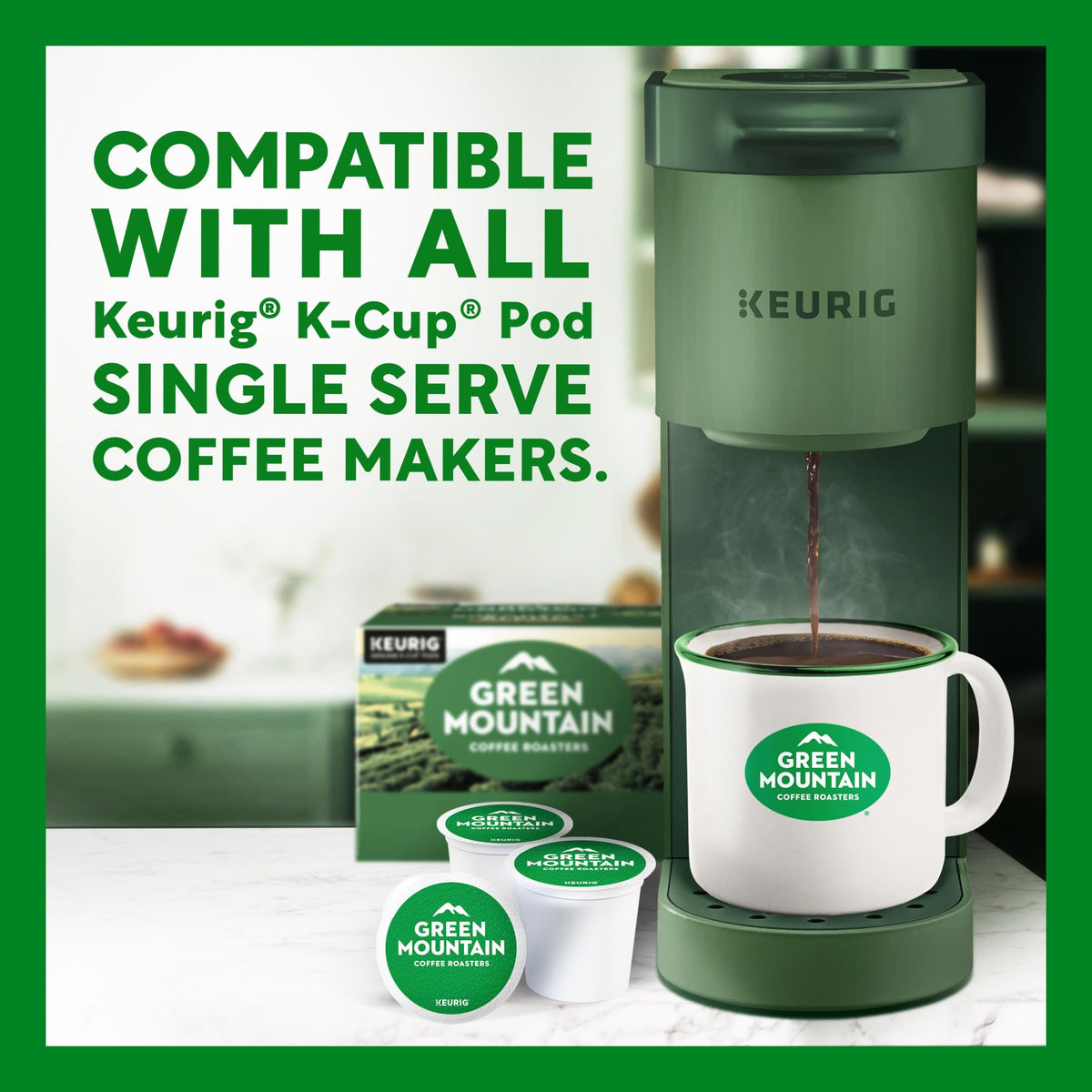 Green Mountain Coffee Roasters Dark Magic, Single-Serve Keurig K-Cup Pods, Dark Roast Coffee Pods, 96 Count