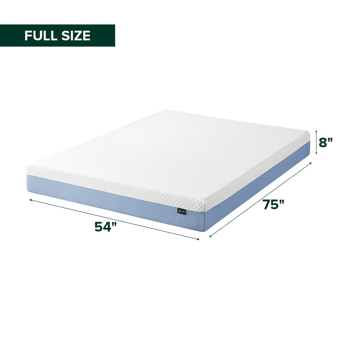 Zinus 8 Inch Full Cooling Essential Memory Foam Mattress, Medium Feel | Designed for Cooler Sleep, Soothing Pressure Relief, Just-Right Medium Feel, CertiPUR-US & OEKO-TEX Certified Materials