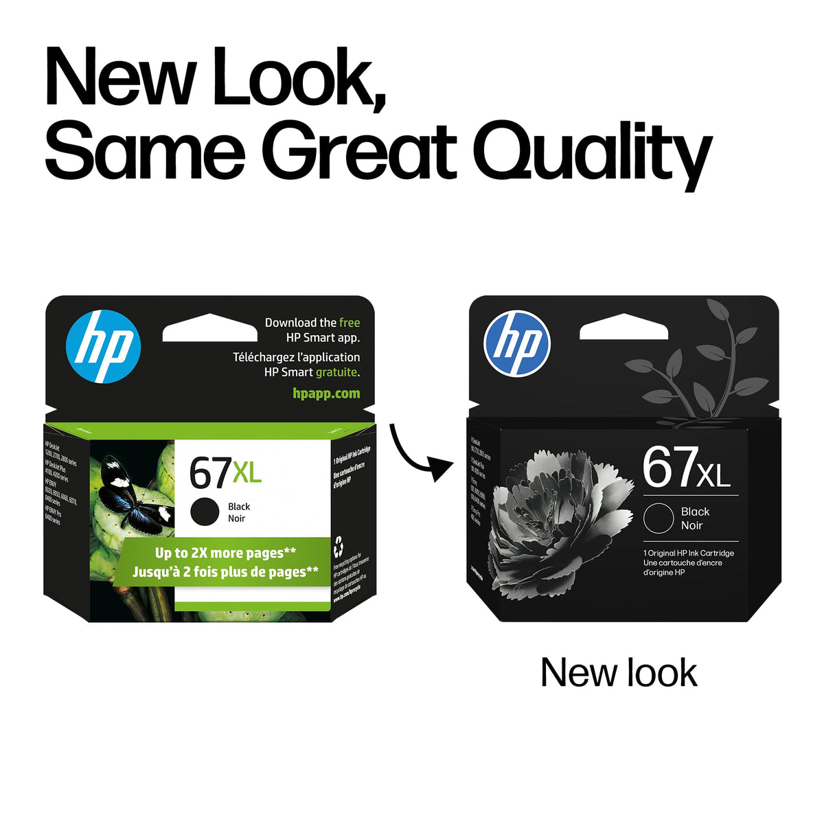 HP 67XL Black High-Yield Ink Cartridge | Works with DeskJet 1255, 2700, 4100, Envy 6000, 6400 Series | Eligible for Instant Ink | 3YM57AN | Packaging May Vary