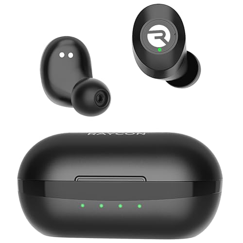 Raycon Everyday Bluetooth Wireless Earbuds with Microphone - Active Noise Cancelling, Sweat & Water-Resistant Earphones, Ear Buds Wireless Bluetooth (Black)