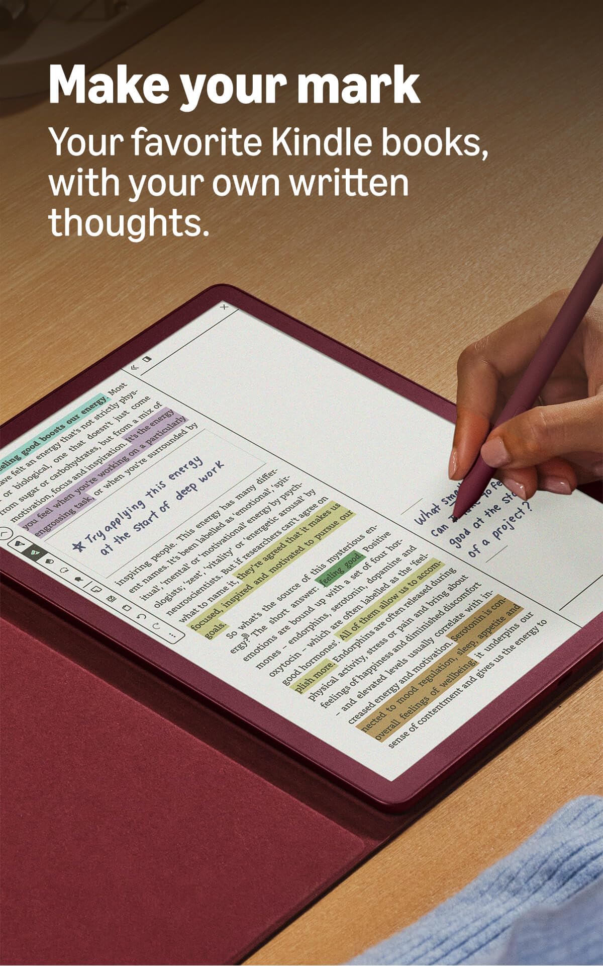Amazon Kindle Scribe Colorsoft 64GB (newest model) — 11” paper-like color display — Write in notebooks, docs, and books. Read in any light. Pen included - Graphite