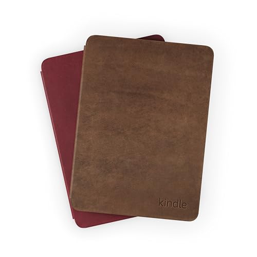 Amazon Kindle Paperwhite and Kindle Colorsoft Case, Lightweight and Foldable Protective Cover - Premium Leather
