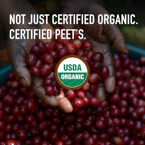 Peet's Coffee Ground Coffee Dark Roast, Organic French Roast, 18 Ounces