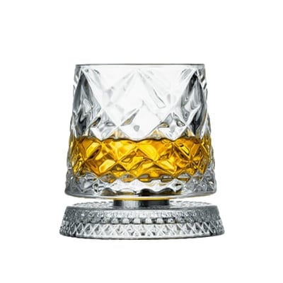 Crystal Rotating Base Tumbler
