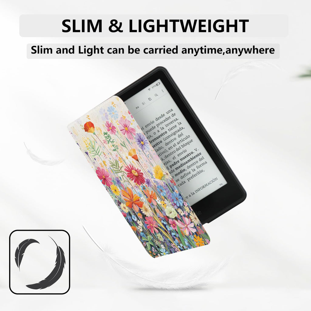 MOROCK Case for 6.8" Kindle Paperwhite 11th Generation 2021, Blossoms