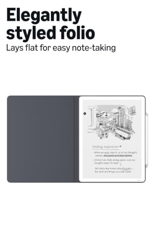 Amazon Kindle Scribe Executive Folio Cover with Magnetic Attach, Sleek Protective Case - Premium Leather