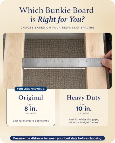 Meliusly Original Bunkie Board Queen Size (60x80) - Under Bed Support | Non-Slip Breathable Bed Support Board for Slatted Bed Frame, Anti-Sag, Noise Minimizing Moisture Resistant Bed Board