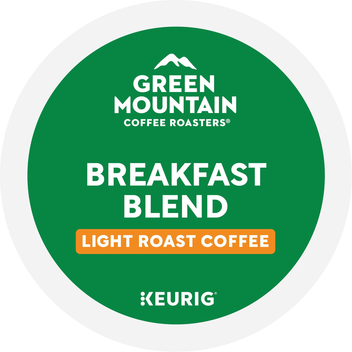 Green Mountain Coffee Roasters Breakfast Blend Single-Serve Keurig K-Cup Pods, Light Roast Coffee, 96 Count