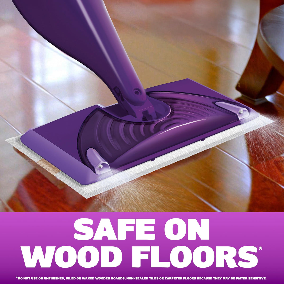 Swiffer WetJet Multi-Purpose Floor Cleaner Solution with Febreze Refill, Hardwood Floor Cleaner, Lavender Scent, 1.25 Liter -42.2 Fl Oz (Pack of 2)