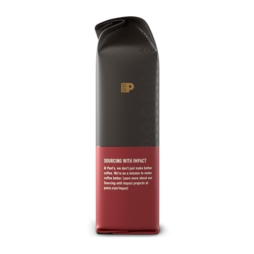 Peet's Coffee Ground Coffee Dark Roast, Organic French Roast, 18 Ounces