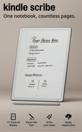 Amazon Kindle Scribe 32GB (newest model) — 11” display with front light, paper-like feel, and no distractions — Write in notebooks, docs, and books. Pen included - Graphite