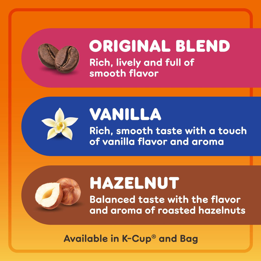 Dunkin’ Original Blend Medium Roast Ground Coffee, 30 Oz. Canister | Made with Arabica beans, rich & smooth flavor, stay-fresh coffee canister, easy-drinking medium roast, great hot or iced