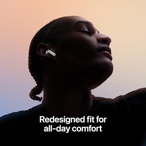 Apple AirPods 4 Wireless Earbuds | Bluetooth Headphones, Personalized Spatial Audio, Sweat & Water Resistant, USB-C Charging Case, H2 Chip