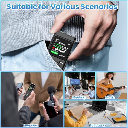 Tonfarb 136GB Digital Voice Recorder with Playback,9775 Hours Audio Record | Voice Activated Recording Device with Noise Reduction,A-B Repeat,MP3 Player,Password for Lecture Meeting/Classes/Interviews