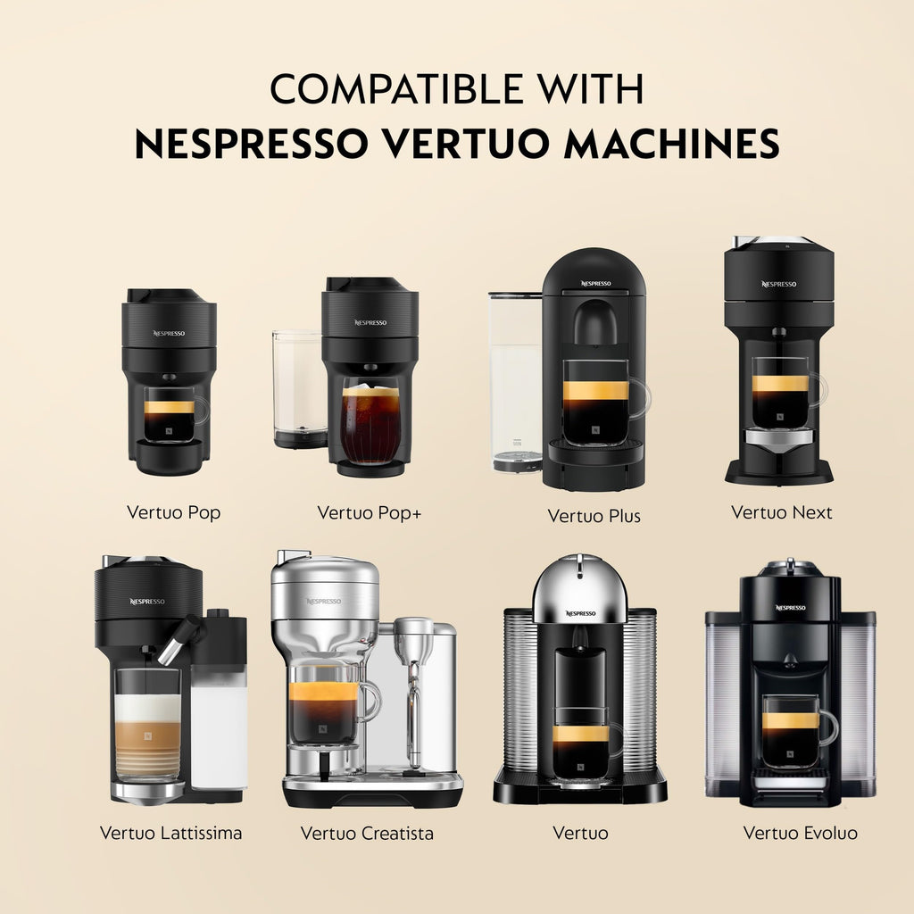Nespresso Vertuo, Double Espresso Dolce, Mild Roast, 30-Count Espresso Pods | Mild-Roast Coffee Capsules, Malted cereal and subtle fruit notes
