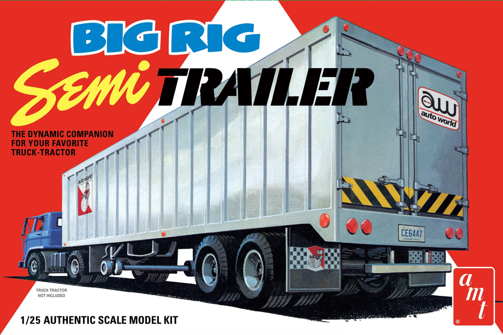 AMT Big Rig Semi Trailer 1:25 Scale Model Kit