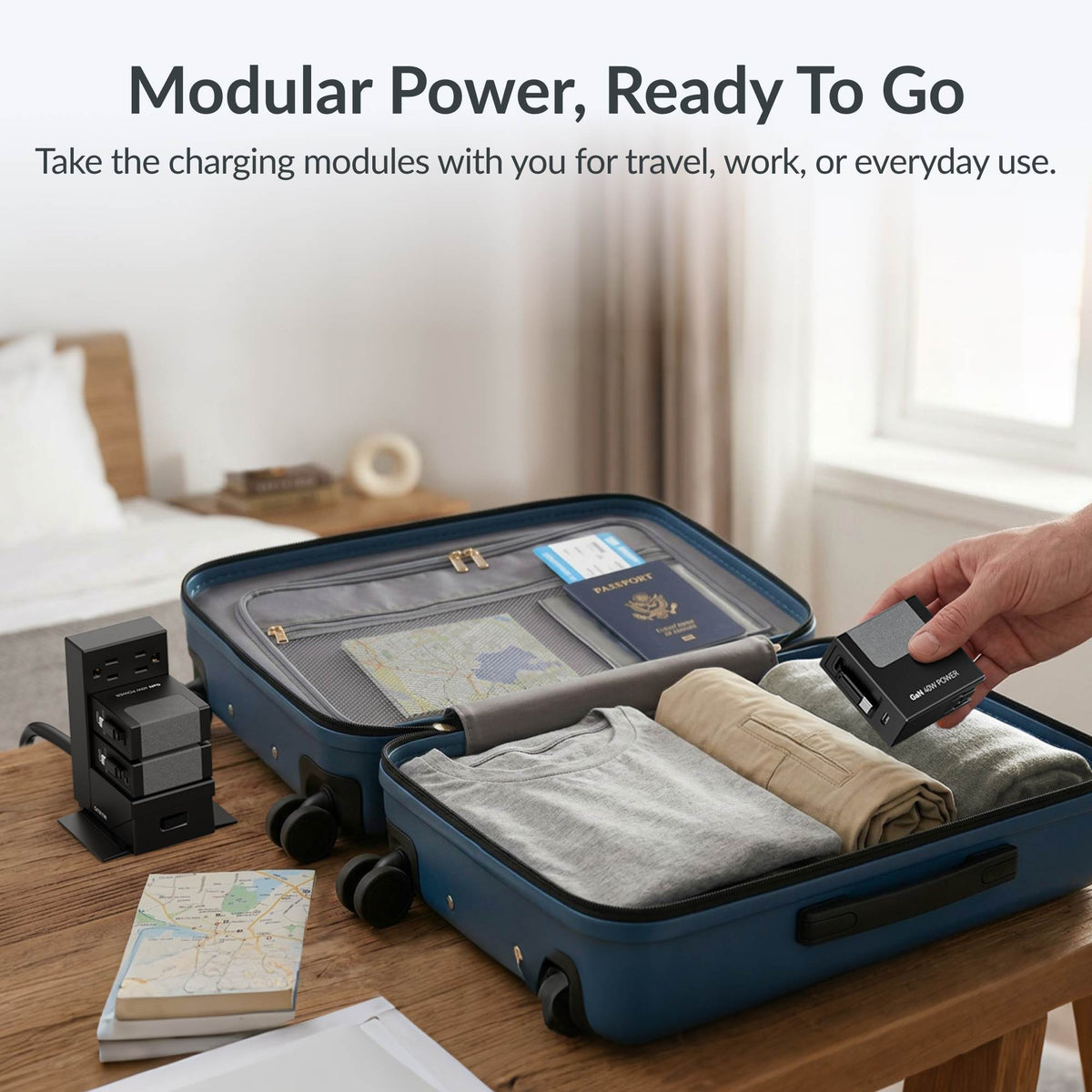 Gitryin ModDock 3 Tower Charging Station (40W Combo)