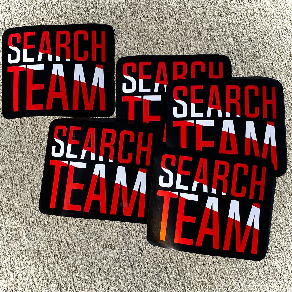 Vinyl Stickers: SEARCH TEAM