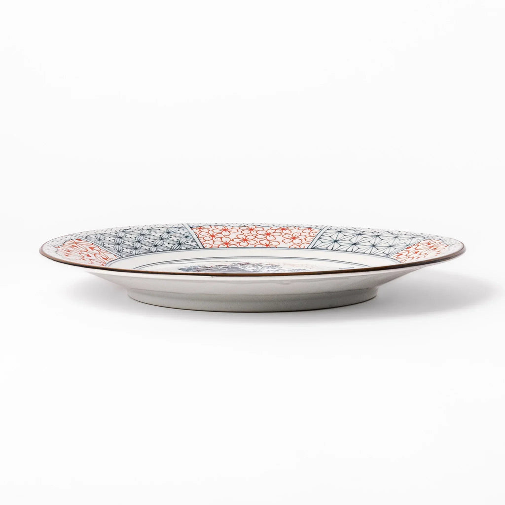 Blue Hokusai Wave Dinner Plate