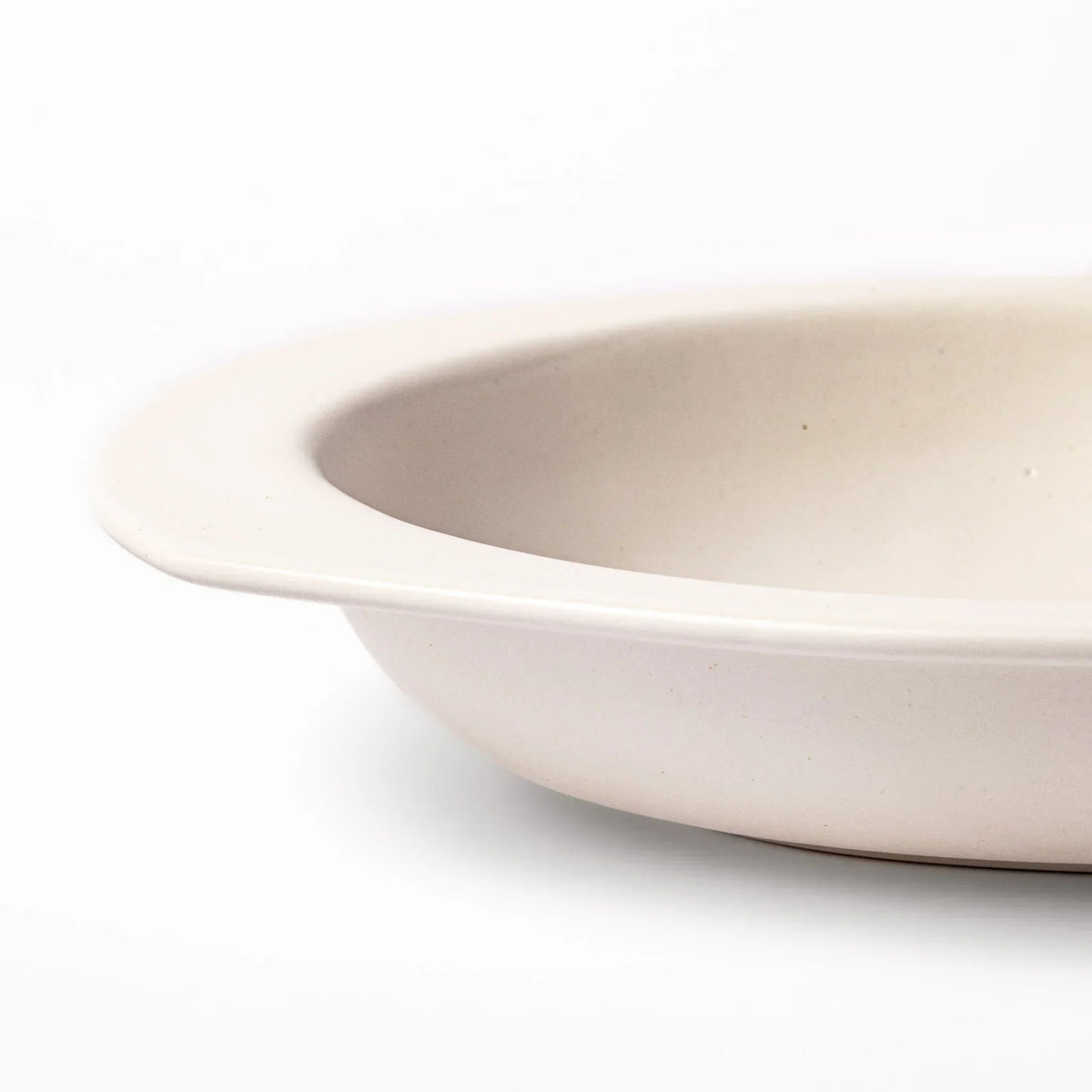 Easy Scoop Oval Ceramic Curry Plate