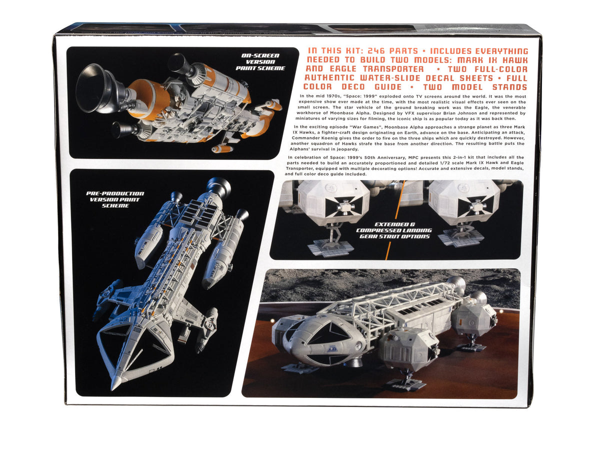 MPC Space 1999: Eagle & Hawk War Games Edition 1:72 Scale Model Kit