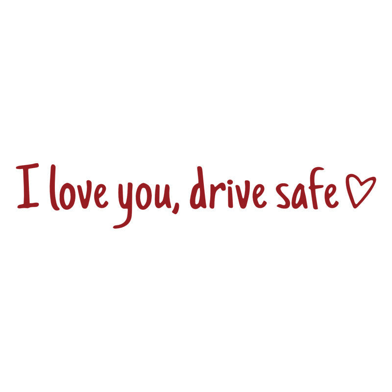 Rearview Mirror Vinyl Decal Reminder