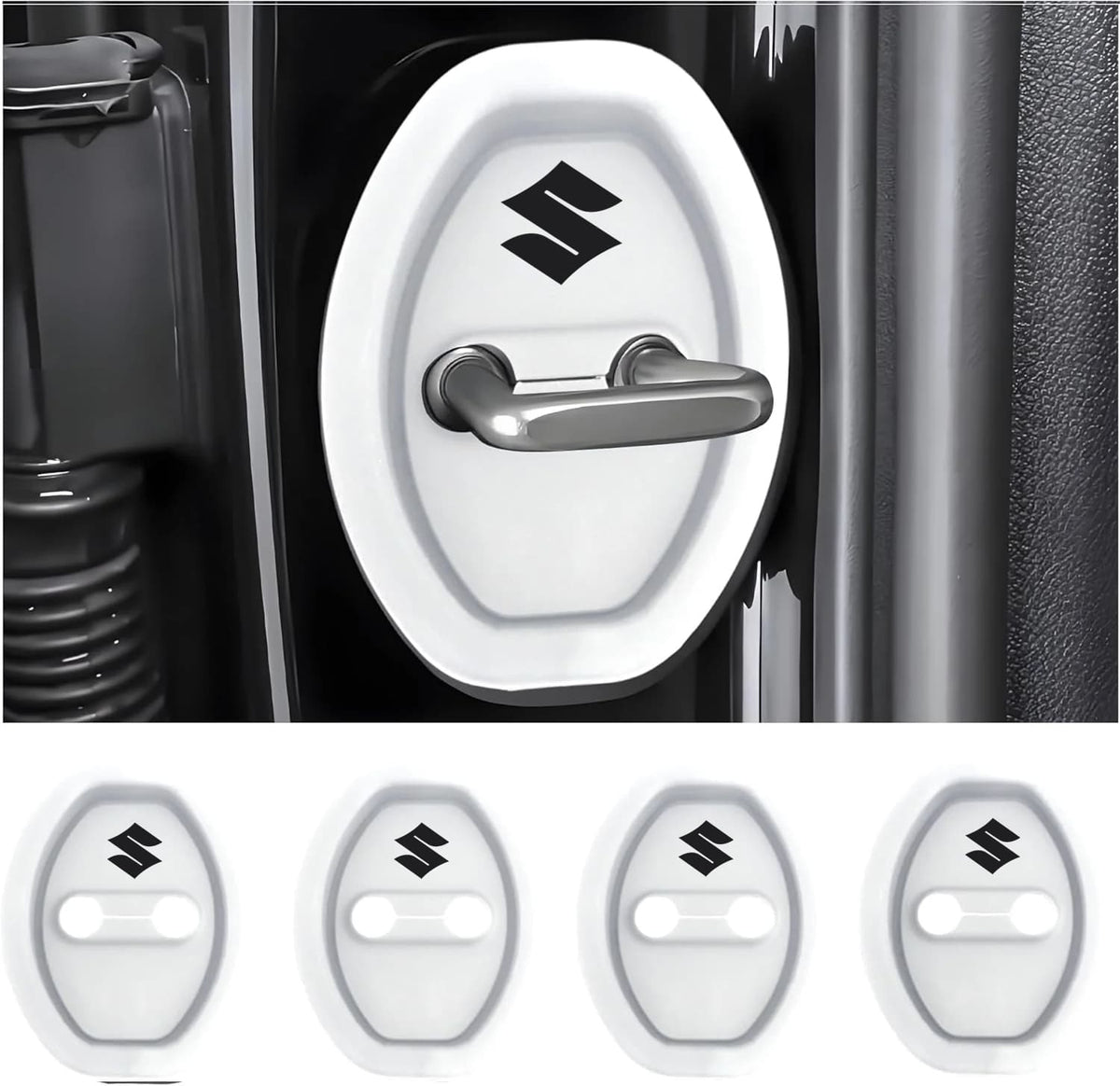 Eptchn Universal Silicone Car Door Covers Protector (4 PACK)