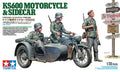 Tamiya German KS600 Motorcycle & Sidecar 1/35 Scale Model Kit