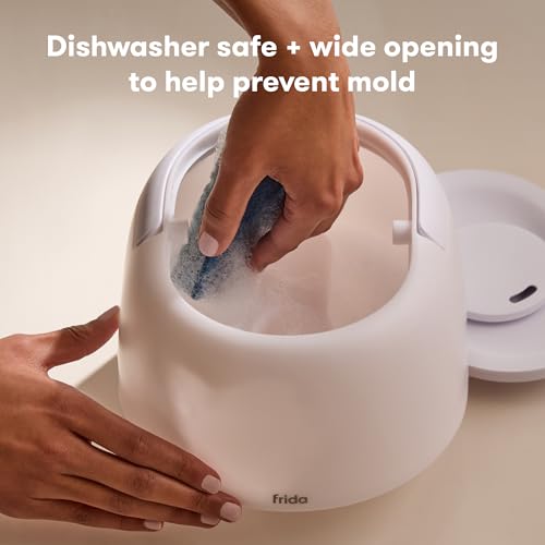 Frida 3-in-1 Cool Mist Humidifier for Large Rooms & Bedroom, Diffuser | Allergy Relief, 60 Hour Runtime, Nightlight, Auto Shut-Off, Quiet, Carry Handle, Essential Oil Diffuser