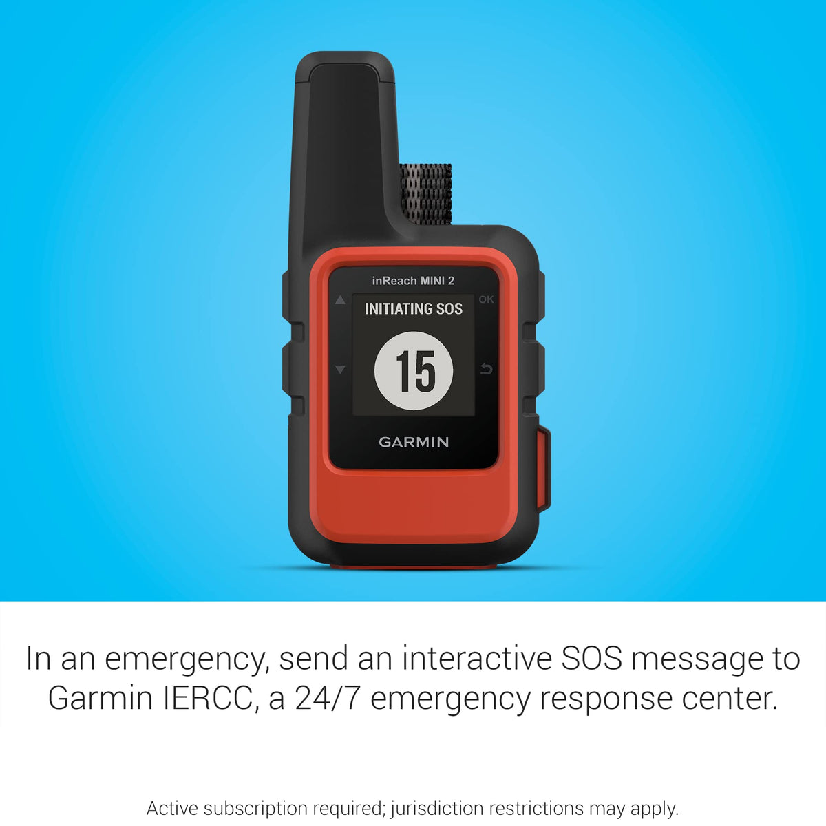 Garmin inReach® Mini 2, Satellite Communicator, Orange | SOS Satellite Communicator with Navigation, Two-Way Messaging Beyond Cell Service, 24/7 Garmin Response℠