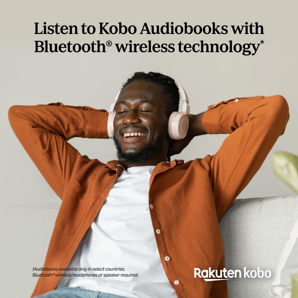 Kobo Clara BW | eReader | 6” Glare-Free Touchscreen with ComfortLight PRO | Dark Mode Option | Audiobooks | Waterproof | 16GB of Storage | Black