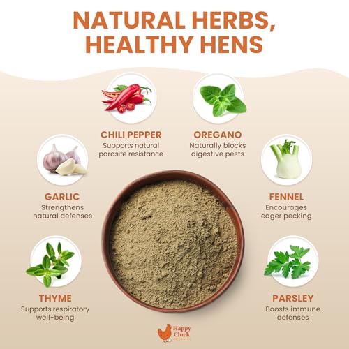 Natural Chicken Dewormer Chili Mix Powder (1 lb) | Herbal Poultry Wormer & Parasite Support for Laying Hens | Egg-Safe Chicken Dewormer for Backyard Flocks | 1 lb Bag