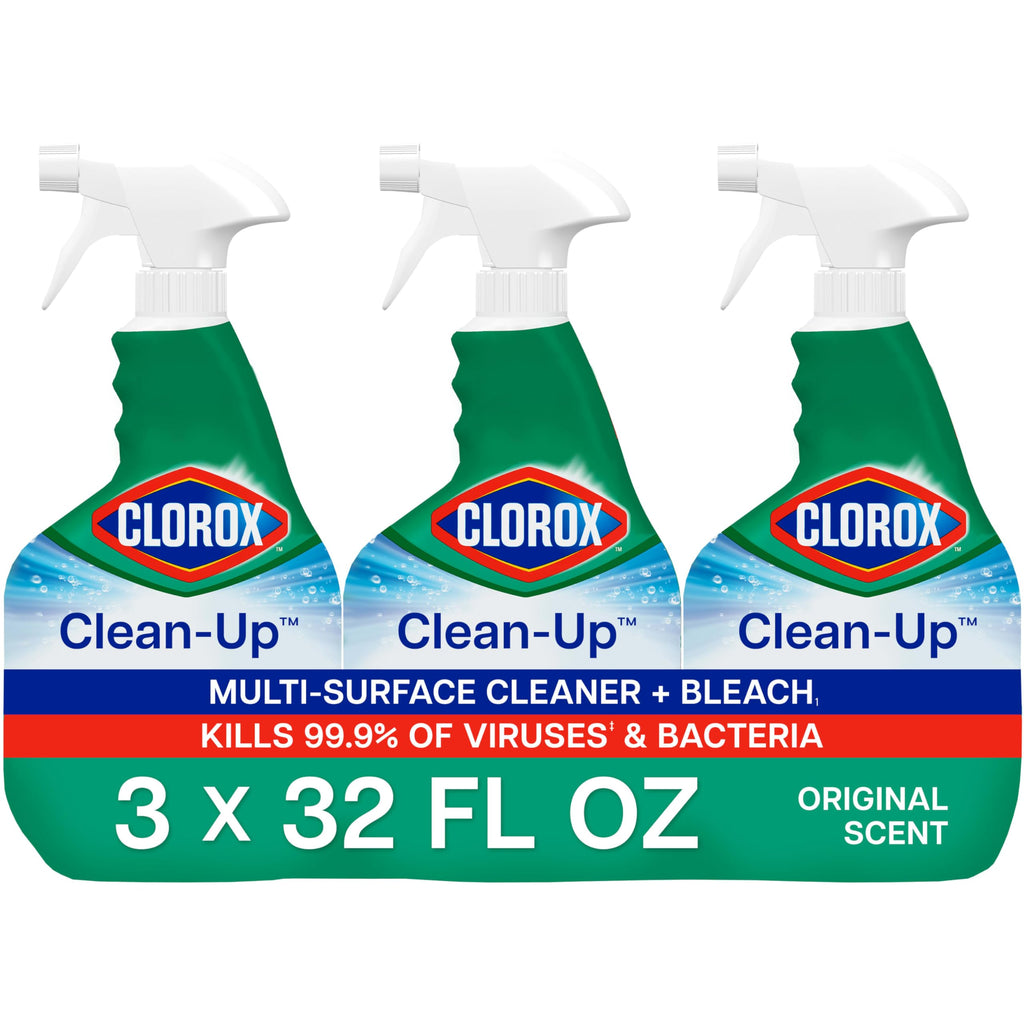 Clorox Clean-Up Multi-Surface Cleaner with Bleach, 32 fl. oz., Pack of 3