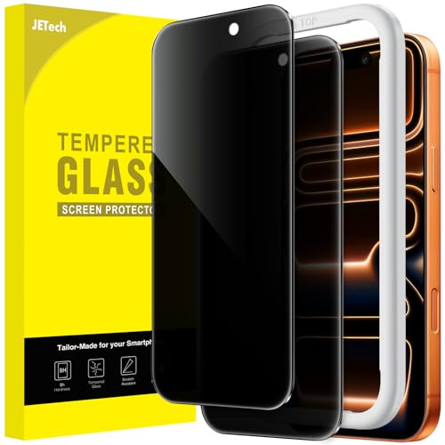JETech Privacy Screen Protector for iPhone 17 Pro Max, 2-Pack