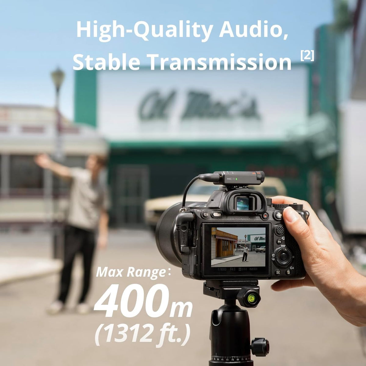 DJI Mic Mini (2 TX + 1 RX + Charging Case), Ultralight, Detail-Rich Audio | 48h Use, Noise Cancelling, Automatic Limiting, Wireless Microphone for Camera/iPhone/Android, Vlog, Streaming