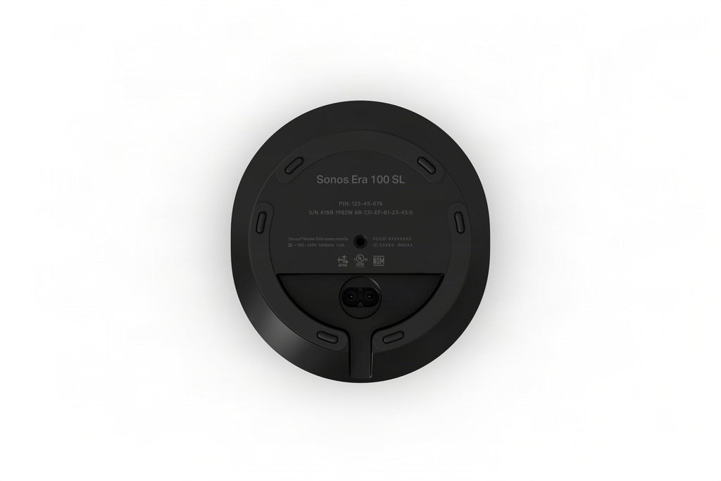 Sonos Era 100 SL Compact, Microphone-Free Speaker - Black | Dual angled tweeters and a powerful midwoofer | Pair Two for Stereo or Add as Soundbar Rears | WiFi | Bluetooth