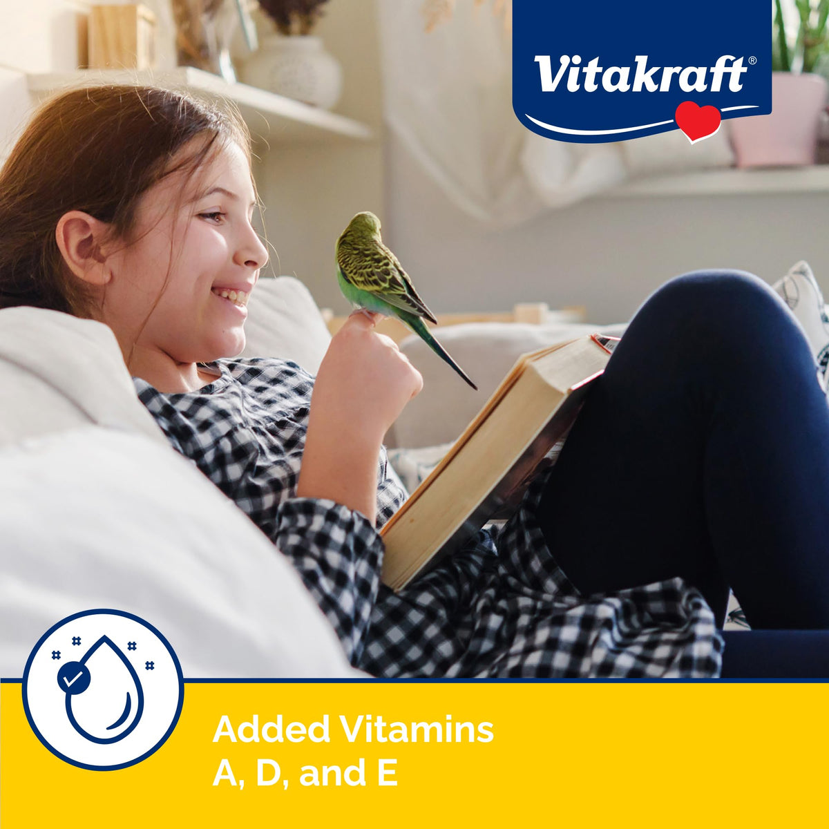 Vitakraft Egg Food for Birds 1.1 lb. | Nutrient-Rich Egg Protein, Fortified Seed & Grain Blend, Breeding & Molting Support, Premium Bird Food, 1.1 lb Pack