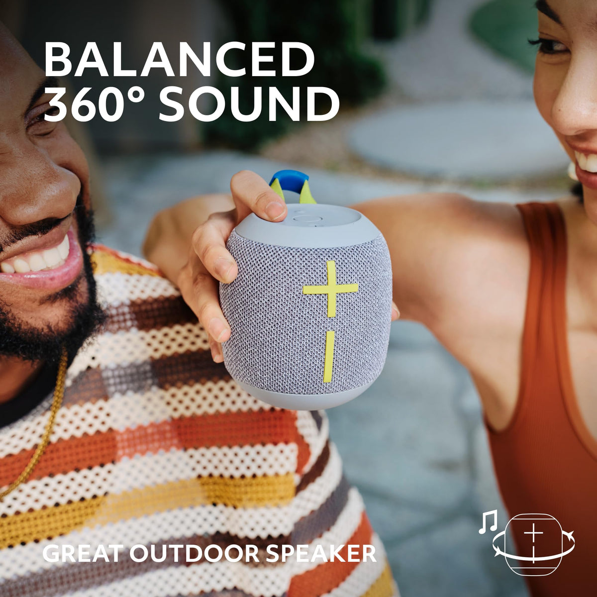 Ultimate Ears WONDERBOOM 4 Portable Waterproof Speaker - Blue | Balanced 360-Degree Sound and Bass, Dustproof, Floating, 131ft (40m) Range