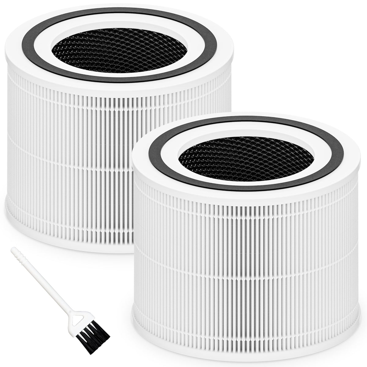 Core 300 Replacement Filter for LEVOIT Core 300 Core 300-P Core 300S Core 300S-P Air Purifier for Home Bedroom Large Room, 3-in-1 High Efficiency and Activated Carbon Filter, Core 300-RF, 2 Pack
