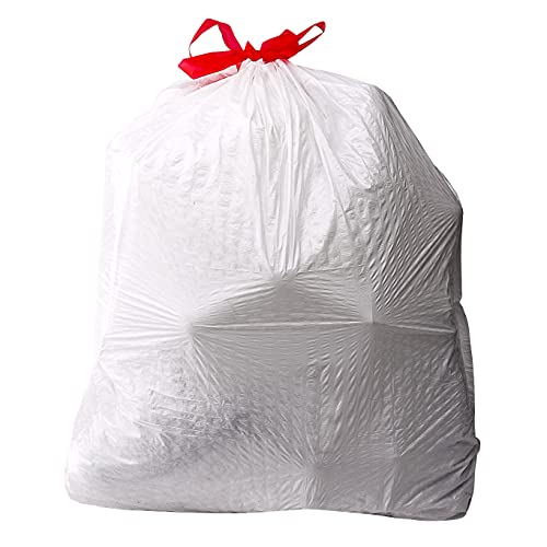 Amazon Basics 13 Gallon Flextra Strength Tall Kitchen Drawstring Trash Bags, Tear Resistant, 90 count