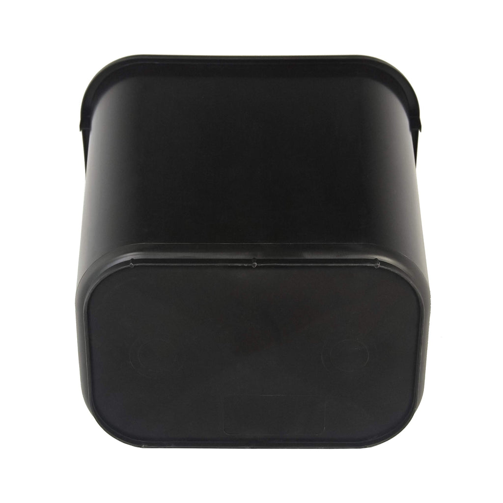 Amazon Basics Rectangular Commercial Office Wastebasket, Easy to Clean, Space-Saving,15.5"L x 11.5"W x 20"H, 10 Gallon, Black