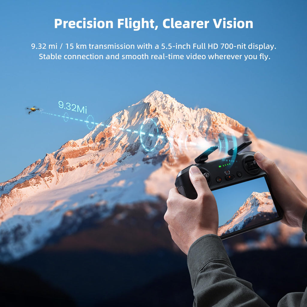 SKYROVER X1 Drone with Camera Combo with Screen Controller, 4K/60fps Video, 8K Photo, 360° Obstacle Avoidance, Under 249g, 9.32-Mi Transmission, AI Night Shot, 96-Min Flight Time with 3 Batteries