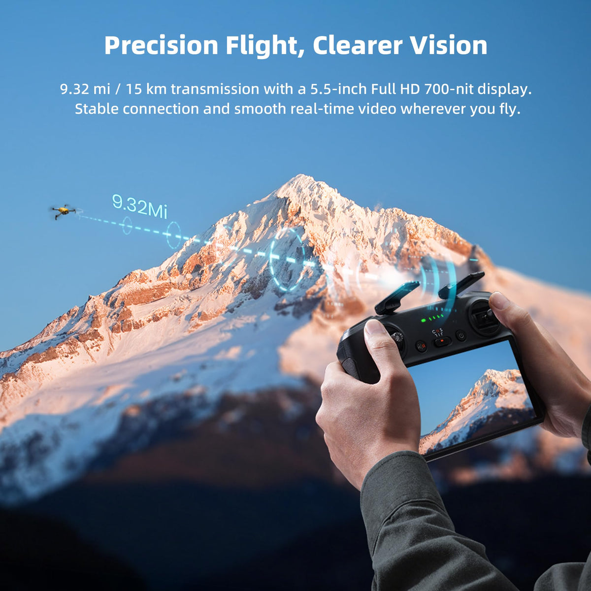 SKYROVER X1 Drone with Camera Combo with Screen Controller, 4K/60fps Video, 8K Photo, 360° Obstacle Avoidance, Under 249g, 9.32-Mi Transmission, AI Night Shot, 96-Min Flight Time with 3 Batteries